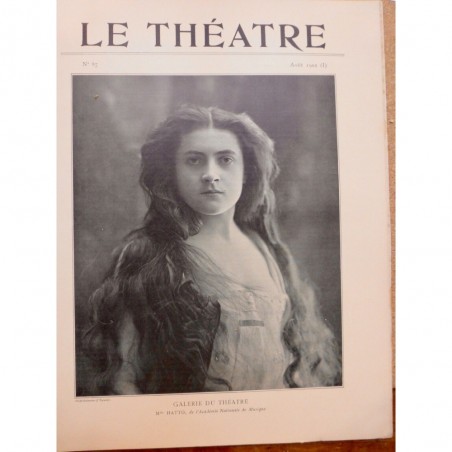 1902 THEATRE MLLE HATTO MARIE LECONTE CECILE SOREL DEVAL CRAPONNE