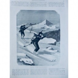 1876  MONTAGNE ALPINISME CHASSE PATINS