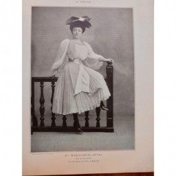 1902 THEATRE MLLE HATTO MARIE LECONTE CECILE SOREL DEVAL CRAPONNE