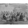 1867 EXPOSITION UNIVERSELLE BAR CAFE BARDO PALAIS BEY TUNIS DESSIN GUSTAVE JANET