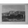 1835 GRAVURE AFRIQUE MONUMENTS EGYPTIENS TEMPLE