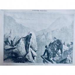 1863 UI MONTAGNE ALPINISME ASCENSION MONT BLANC