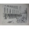 1886 FI GARDE PARIS PALAIS JUSTICE CROQUIS M.RENE BRESSLER