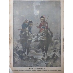 1915 FEMME GUERRE SOLDATE RUSSE ATAMAN COSAQUE POLTENKO BLESSES