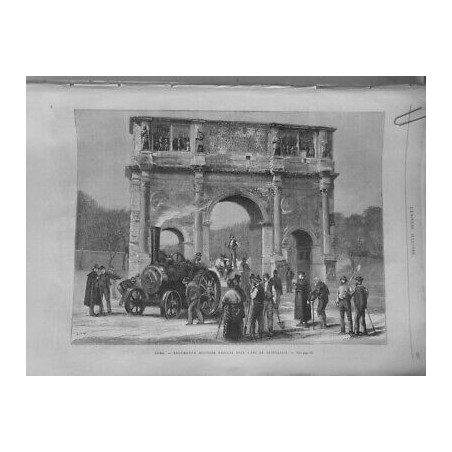 1873 UI ROME LOCOMOTIVE ROUTIERE ARC CONSTANTIN