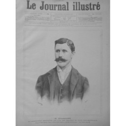 1892 VACCIN VACCINATION M. STANHOPE JOURNALISTE INOCULER VIRUS ANTICHOLERIQUE