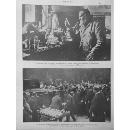 1916 VACCIN VACCINATION PROFESSEUR METCHNICKOFF LABORATOIRE INSTITUT PASTEUR