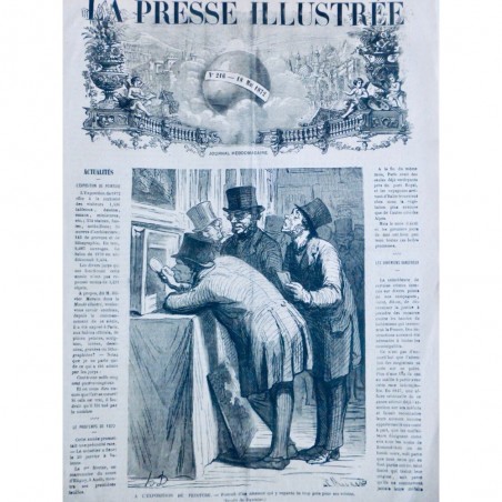 1872  PI EXPOSITION PEINTURE DESSIN DAUMIER