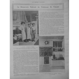 1912 MI VACCINS VACCINATION DECOUVERTE MEDICALE PROFESSEUR H.VINCENT