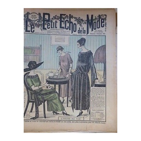 1922 THE FEMME ELEGANTE HEURE DU THE DETENTE