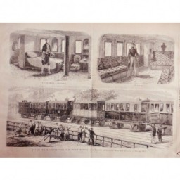 1869 JI TRAIN METRO VOYAGE IMPERATRICE PRINCE WAGONS IMPERIAUX