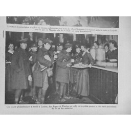 1916 THE LONDRES GARE WATERLOO BUFFET SOLDAT THE