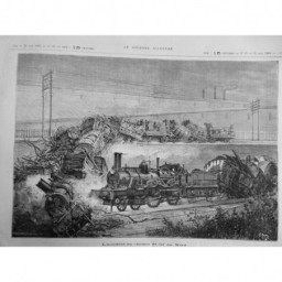 1884 JI TRAIN METRO ACCIDENT CHEMIN FER NORD