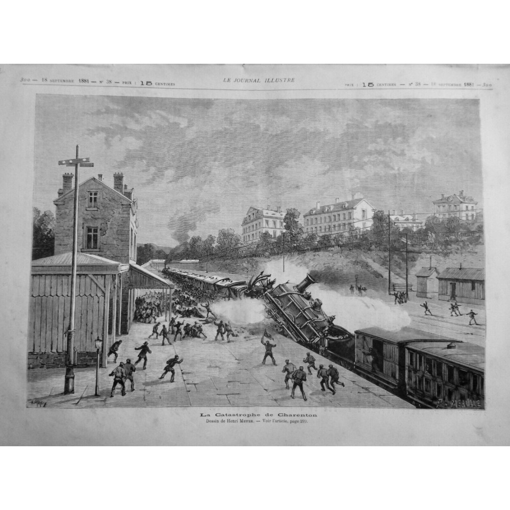 1881 JI TRAIN METRO CATASTROPHE CHARENTON