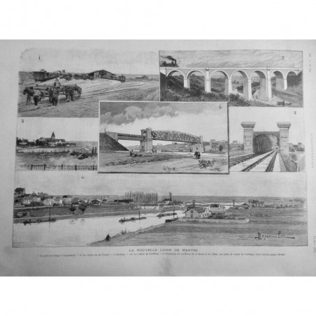 1892 I TRAIN METRO LIGNE MANTES VIADUC CONFLANS