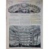 1869 THEATRE VAUDEVILLE NOUVELLE SALLE ARCHITECTE M.MAGNE