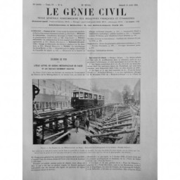 1934  METROPOLITAIN PARIS ALLONGEMENT STATION REUILLY DIDEROT