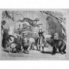 1865 MI CIRQUE CAGE ANIMAUX FEROCES MENAGERIE