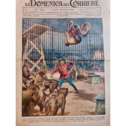 1926  CIRQUE SAUT VELO CAGE LIONS