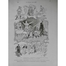 1891 MI THEATRE SCARAMOUCHE BALLET DESSIN M.ZIER