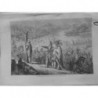 1852 LTM INDIENS POTEAU GUERRE DESSIN J.PELCOQ