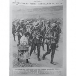 1917 FEMME GUERRE HEROIQUES PETITS MARCHANDS FRONT