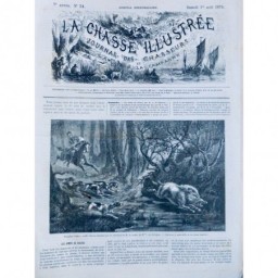 1874  SANGLIER BLANC CHASSE COUR