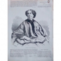 1864 FEMME PERSONNALITE GEORGE SAND