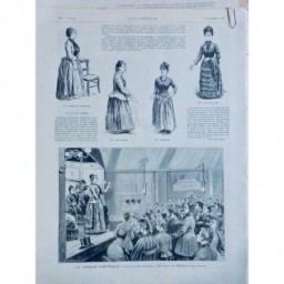 1889 FEMME FEMINISTE CLUB ASTIE MADAME VALSAYRE TRIBUNE