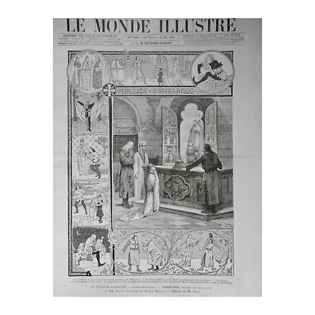 1891 THEATRE COMEDIE FRANCAISE GRISELIDIS DESSIN M.ZIER