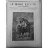 1875 SALON 1975 TABLEAU LIX PARAPLUIE FUSIL ORAGE 3 PERSONNAGES