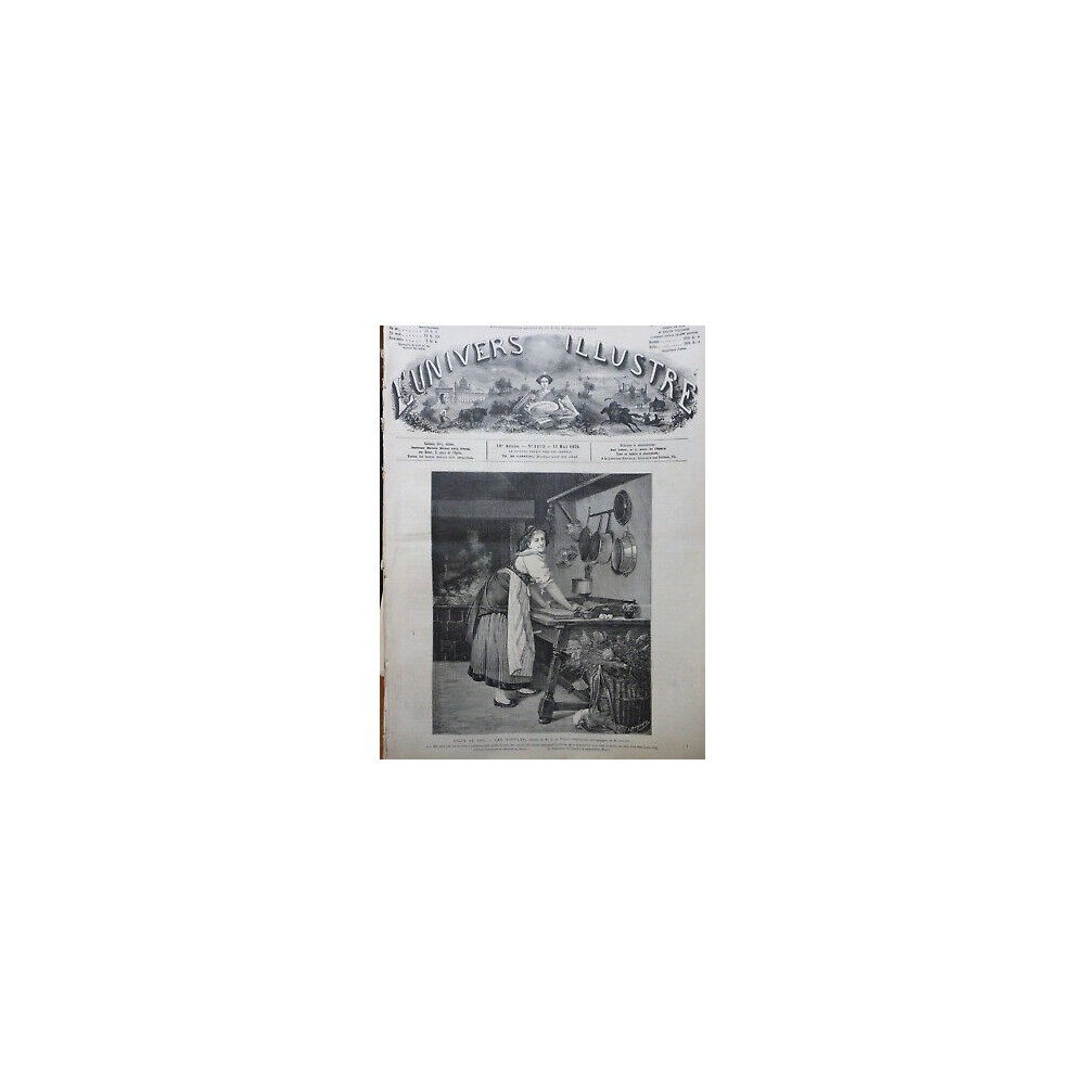 1876 I NOUD'LES CUISINE ROULEAU PATES TABLEAU PABST PHOTOGRAPHE LECADRE