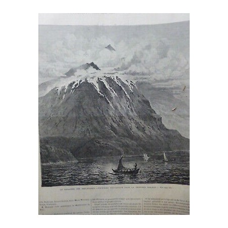 1876 UI PHILIPPINES ALBAY DESASTRE ERUPTION VOLCANIQUE