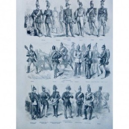 1864 I UNIFORME ARMEE DANOISE PRUSSIENNE