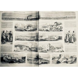 1856 TATARE MOSQUEE SKELIA FAMILLE BAÏDAR MOULIN FORTIFICATION COSTUME 2JOURNAUX