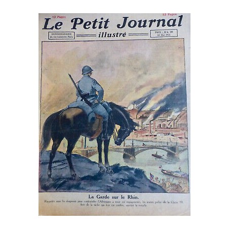 1921 RHIN GARDE POILUS CHASSEUR CYCLISTE GL METZ PRESIDENT EBERT 5 JOURNAUX