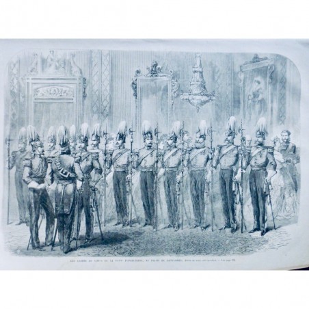 1867 UI UNIFORME ARMEE GARDES CORPS REINE ANGLETERRE PALAIS SAINT JAMES