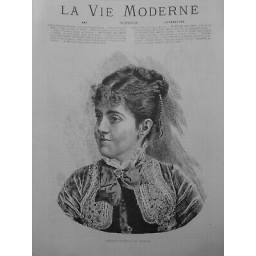 1880 PERSONNALITES ADELINA PATTI DESSIN DE LIPHART