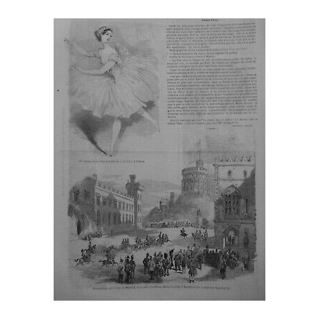 1858 MI PERSONNALITES MLLE EMMA LIVRY BALLET SYLPHIDE OPERA