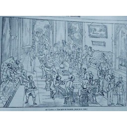 1868 MI CASINO TABLBLE BACCARAT DESSIN M.CRAFTY