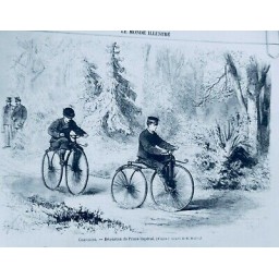 1868 MI COMPIEGNE RECREATION PRICE IMPERIAL CROQUIS M.MOULLIN