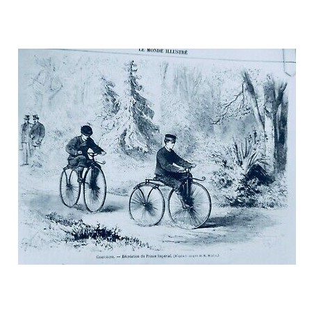 1868 MI COMPIEGNE RECREATION PRICE IMPERIAL CROQUIS M.MOULLIN