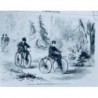 1868 MI COMPIEGNE RECREATION PRICE IMPERIAL CROQUIS M.MOULLIN