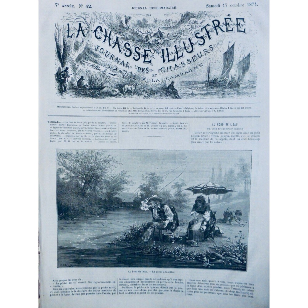 1874 CI PECHE EAU DOUCE FOUETTER RIVIERE