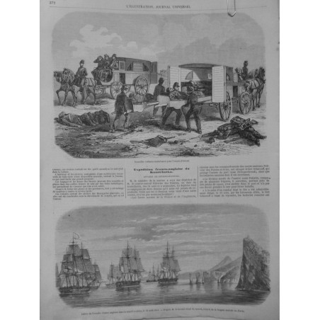 1854 I AMBULANCES VOITURES ARMEE ORIENT