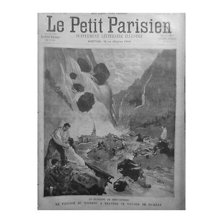 1892 PP DESASTRE SAINT GERVAIS PASSAGE TORRENT VILLAGE BIONNAY