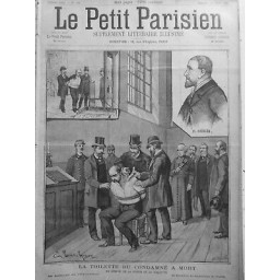 1891 PP TOILETTE CONDAMNE MORT PRISON ROQUETTE M.DEIBLER BOURREAU PARIS