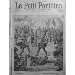 1891 PP DAHOMEENS PARIS EXERCISES GUERRE JARDIN ACCLIMATATION