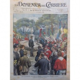 1902 DC GARIBALDI MONUMENT ANNIVERSAIRE CEREMONIE CAPRERA