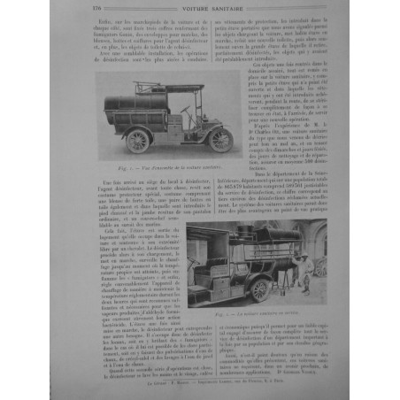 1910 AMBULANCE VOITURE SANITAIRE